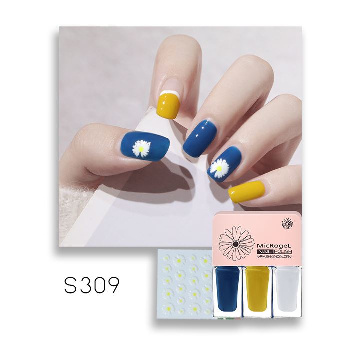 Peel-Off Nail Polish With Daisy Stickers spring-hill-lane33 S309 - Lanting Talks 