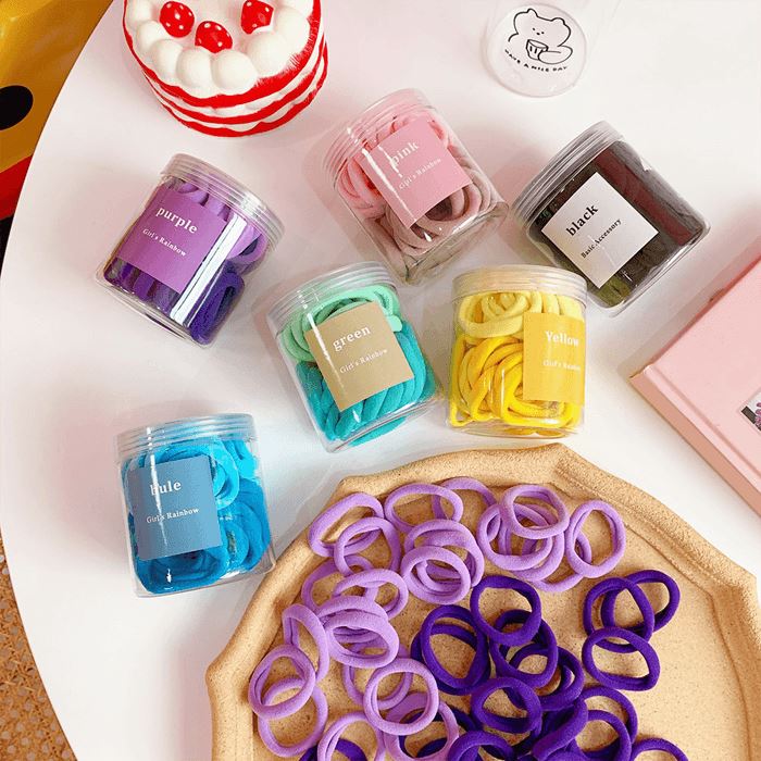 Macaron Color Hair Ties Hair Accessories Every Day And Night 