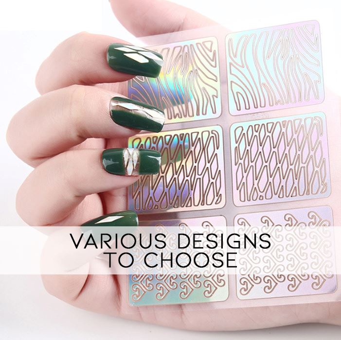 Hollow Nail Art Sticker Nail Every Day And Night 