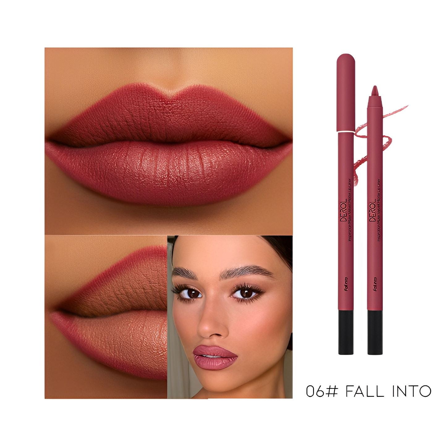 Ultra Matte Lipliner Make-up Every Day And Night 06# Fall Into 1 pc 