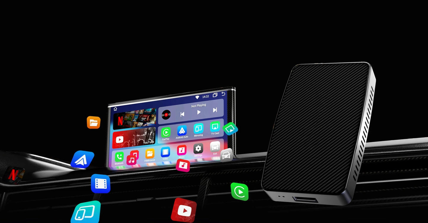 Lamicry™ Play2Video Kabelloses CarPlay/Android Auto