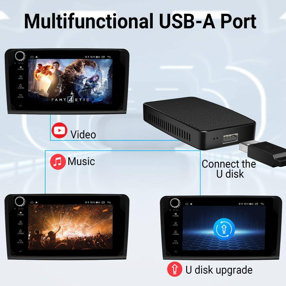 Lamicry™ Play2Video Sans fil CarPlay/ Android Auto