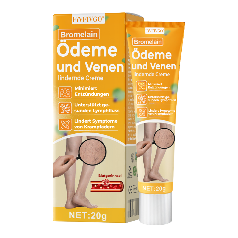 Fivfivgo® Bromelain Ödeme und Venen lindernde Creme