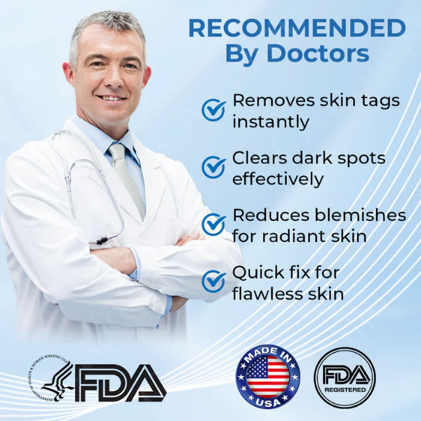 Fivfivgo™ WartsOff Instant Blemish Removal Cream👩‍⚕️USA Dermatology Association (AADA) Approved (Skin Tags, Warts, Dark Spots Removal)