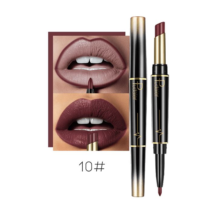 2-in-1 Kissproof Matte Lipstick & Lipliner Morning Shades 