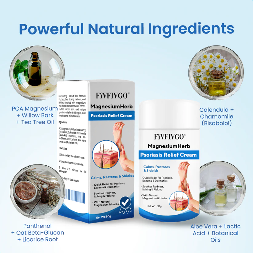 Fivfivgo® MagnesiumHerb Psoriasis Relief Cream