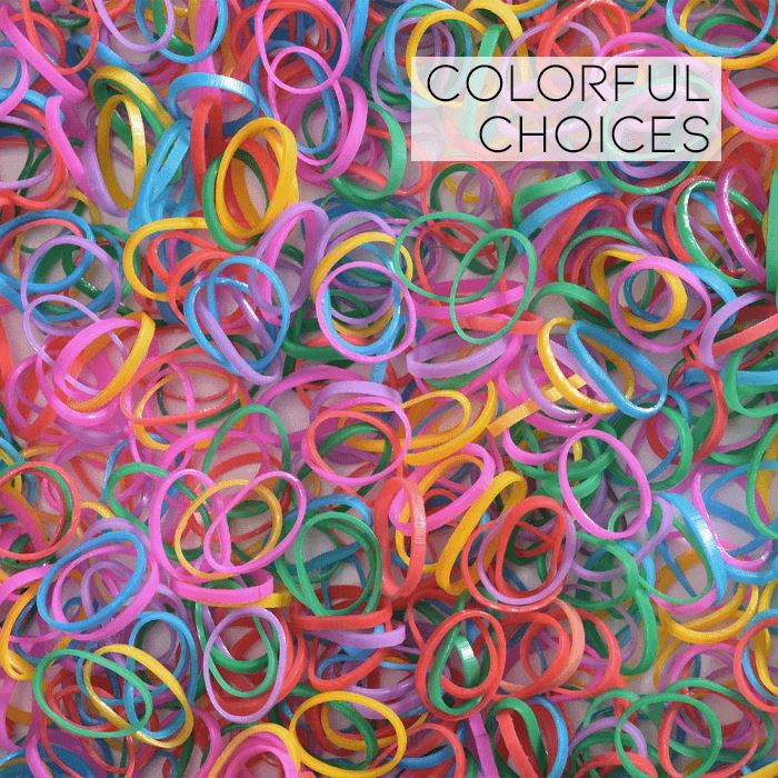 Damage Free Rubber Bands (650 pcs) Hair Accessories Every Day And Night 
