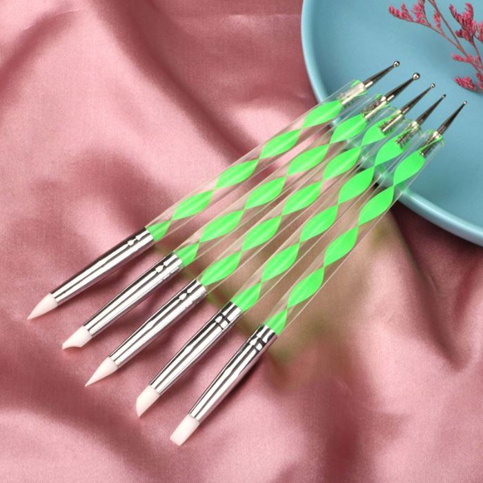 Nail Art Silicone Tip Pen 5 Pcs Set Nail Every Day And Night 