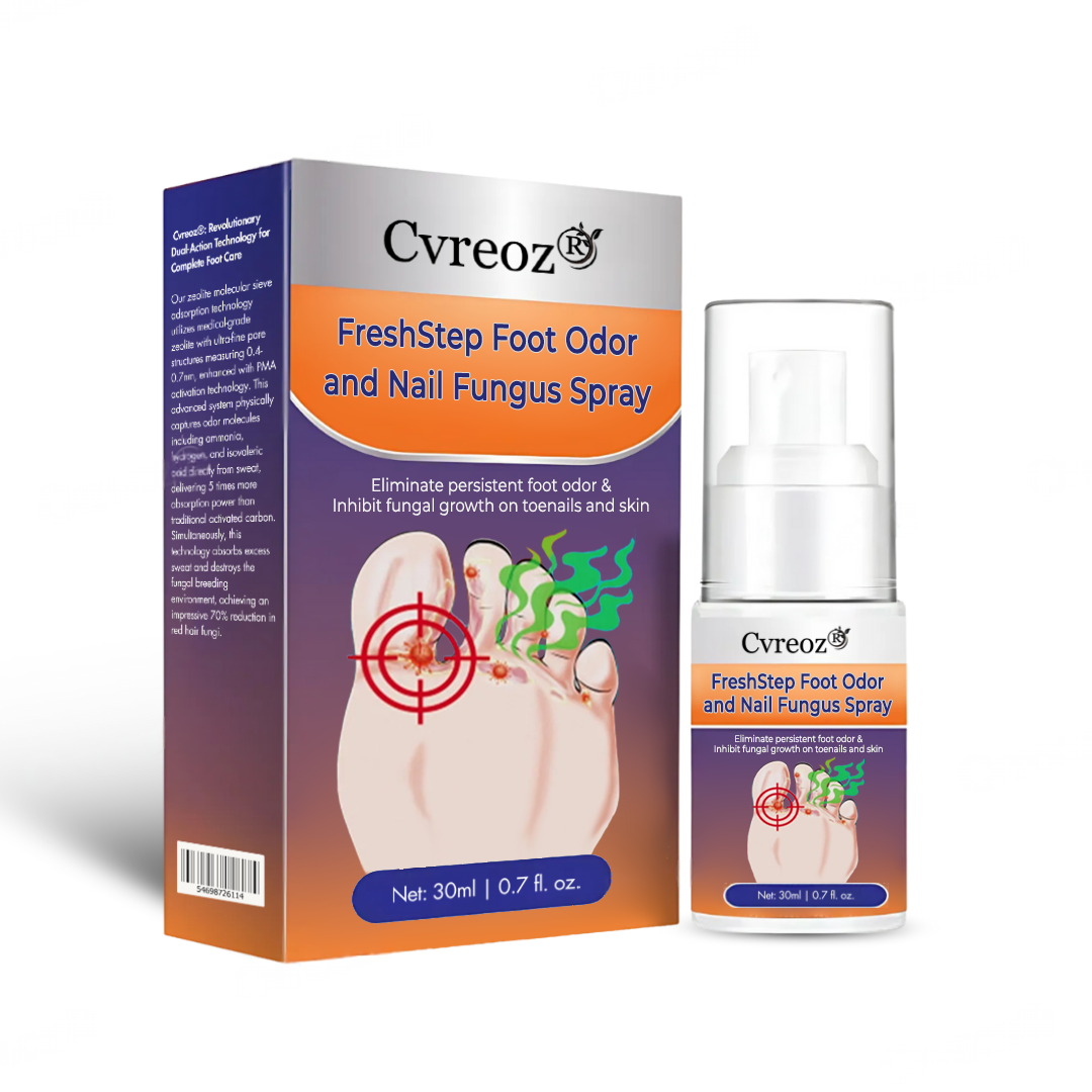 Cvreoz® FreshStep Foot Odor and Nail Fungus Spray