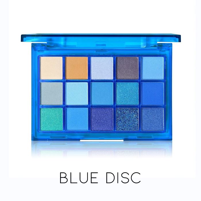 15 Colors Eyeshadow Palette Every Day And Night Blue Disc 