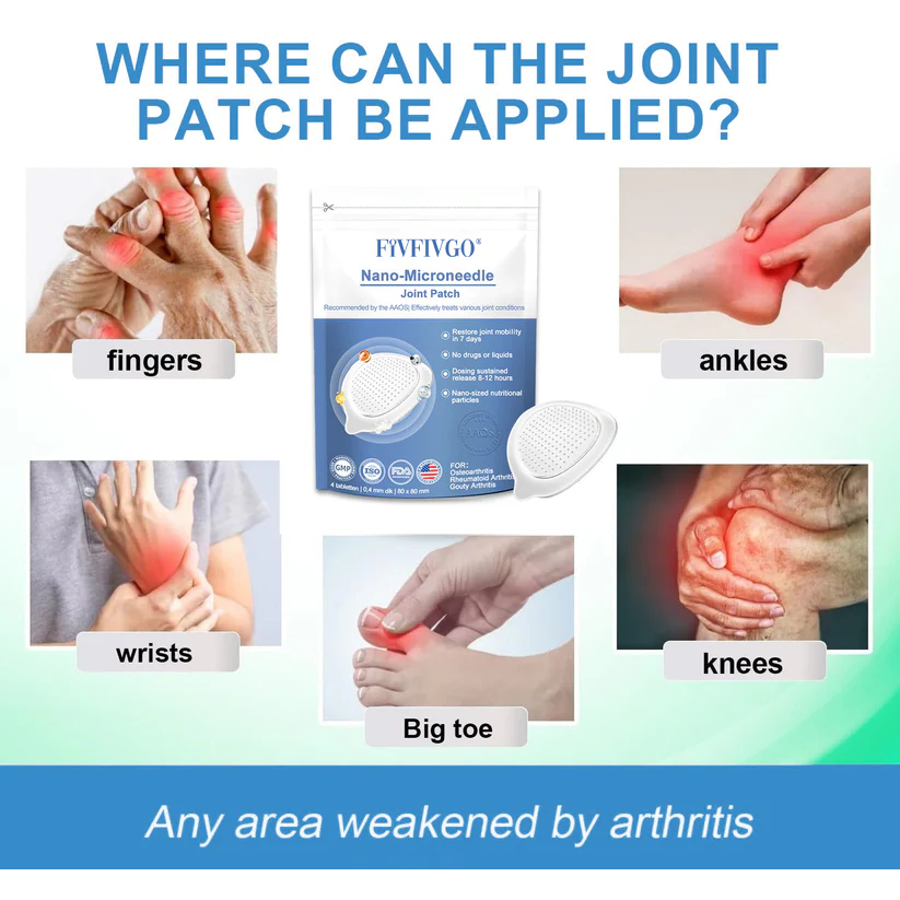 ✅ Official Store: Fivfivgo® Nano-Microneedle Joint Patch