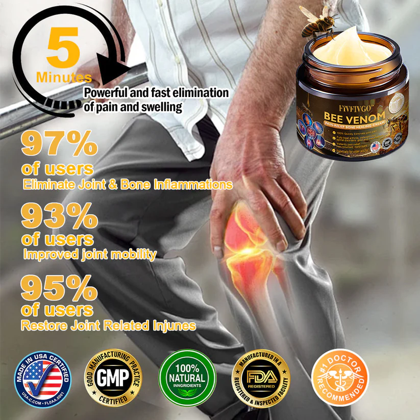 Fivfivgo™ Bee Venom Arthritis Therapy Cream (Specially for older adults & AAOS recommends)