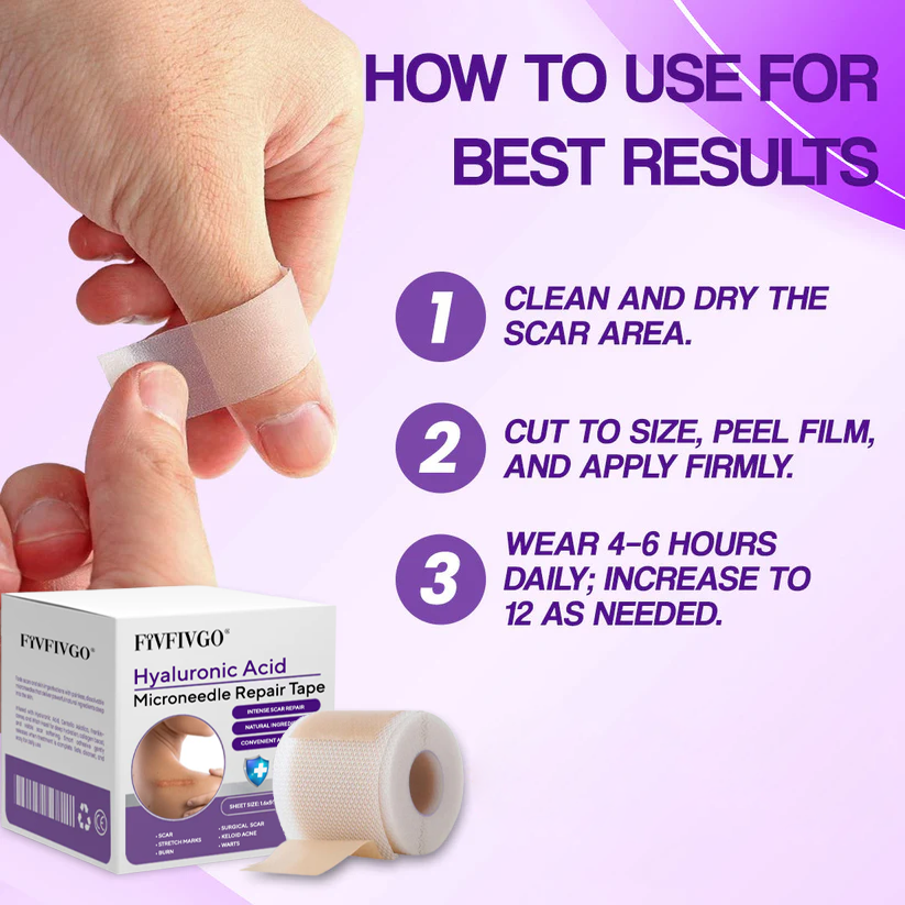 Fivfivgo® Hyaluronic Acid Microneedle Repair Tape