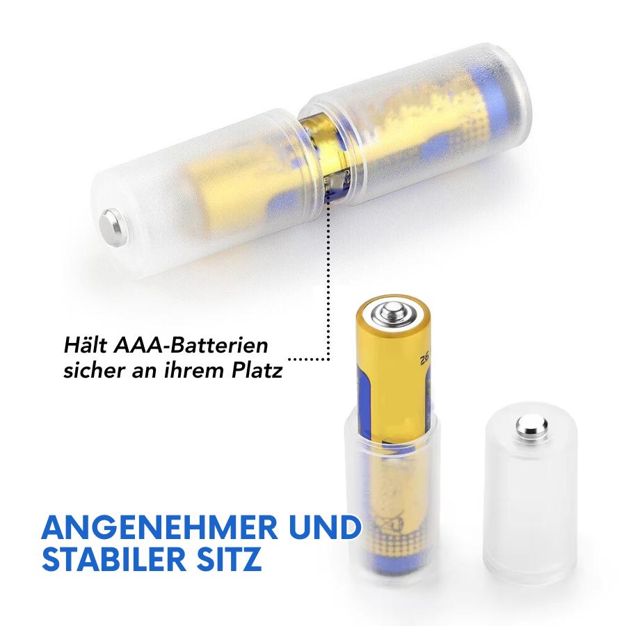 Batterieadapter Konverter für AAA zu AA Batterie