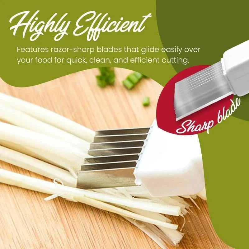🔥Shred Silk The Knife 🔪Multi-Blade Scallion & Vegetable Cutter, Effortless & Time-Saving✨