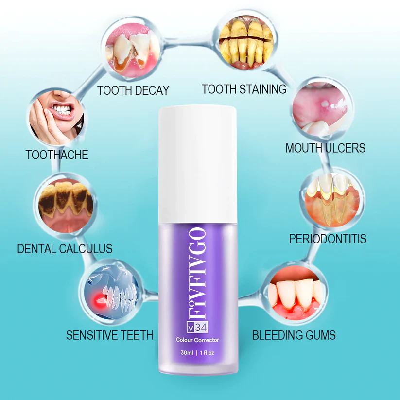 Mousse sbiancante per denti a base di erbe pure Fivfivgo™