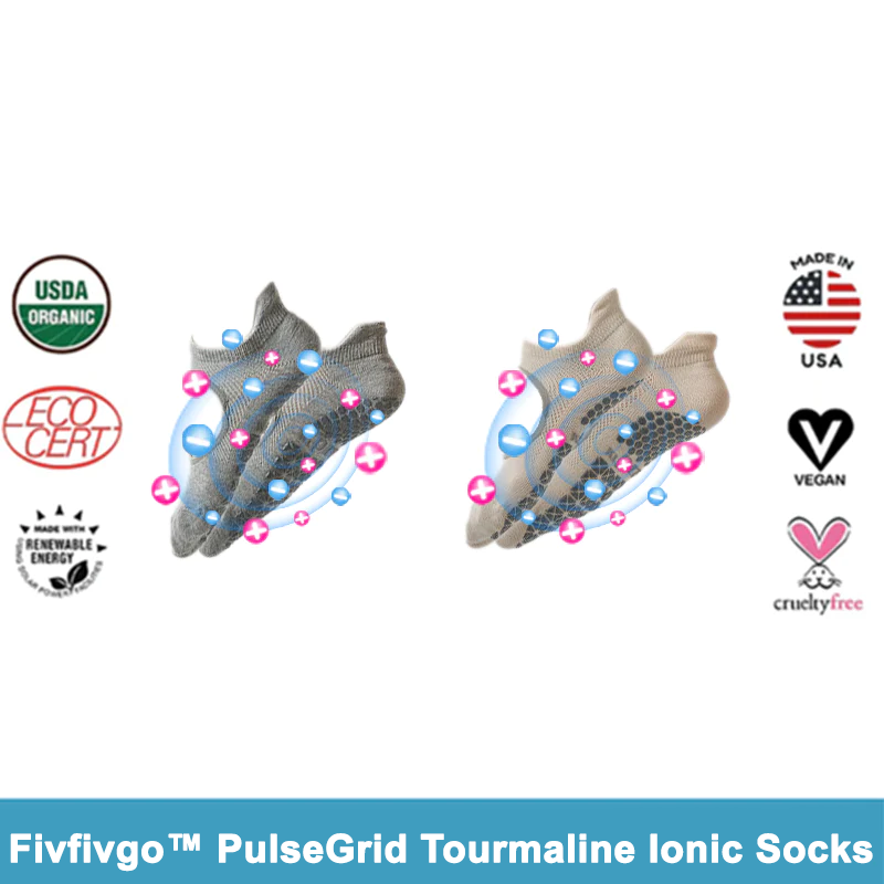 Fivfivgo™ PulseGrid Turmalin-Ionen-Socken
