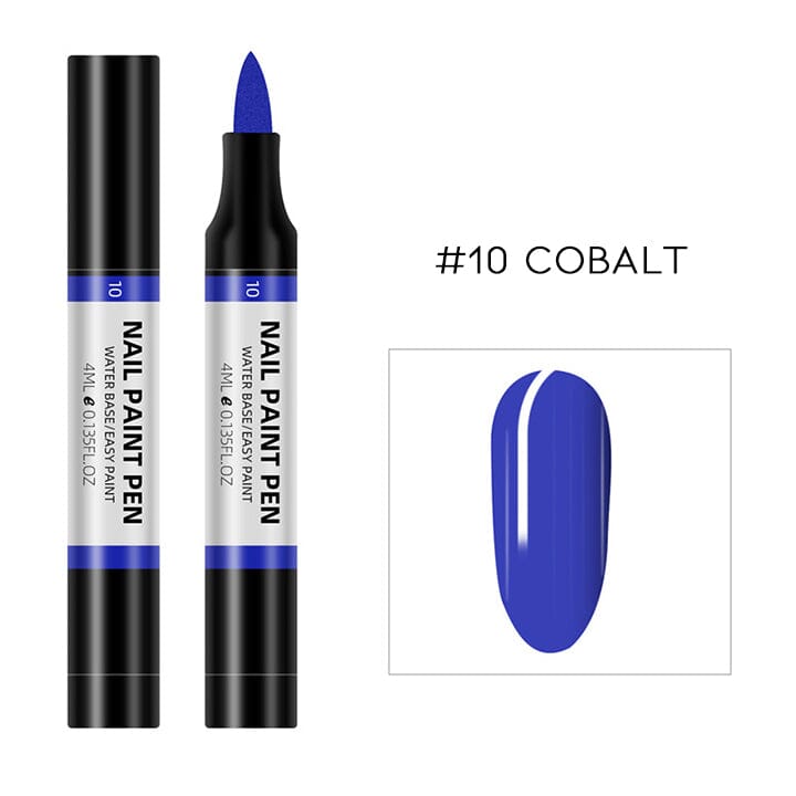 Easy Nail Polish Paint On Pen Nail Every Day And Night #10 Cobalt 