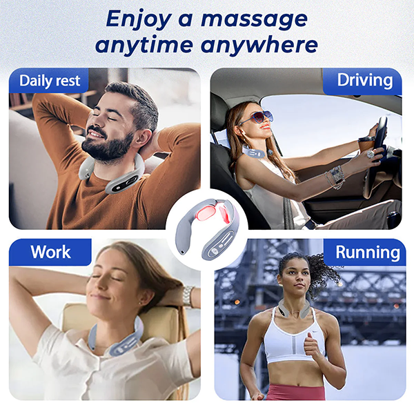 Fivfivgo™ NeckEase EMS Lymphatische Therapie Akupunktmassagegerät