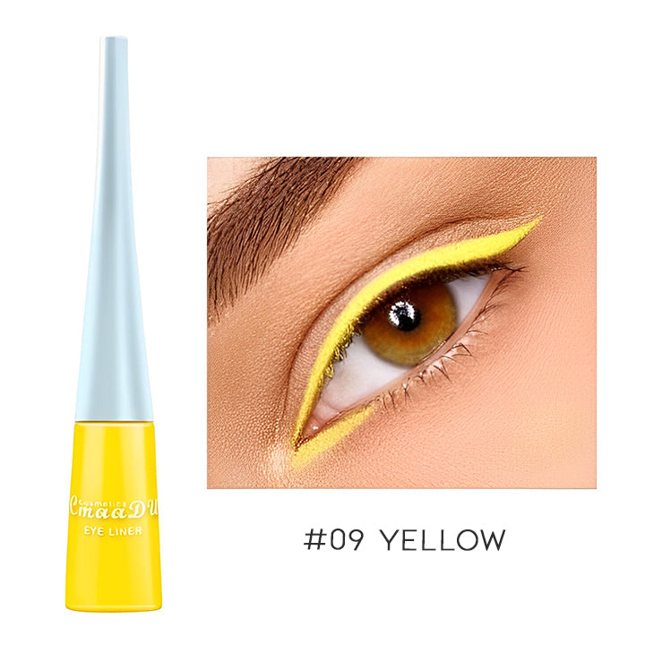 Super Pigmented Color Liquid Eyeliner Make-up Every Day And Night #09 Yellow 1 pc 