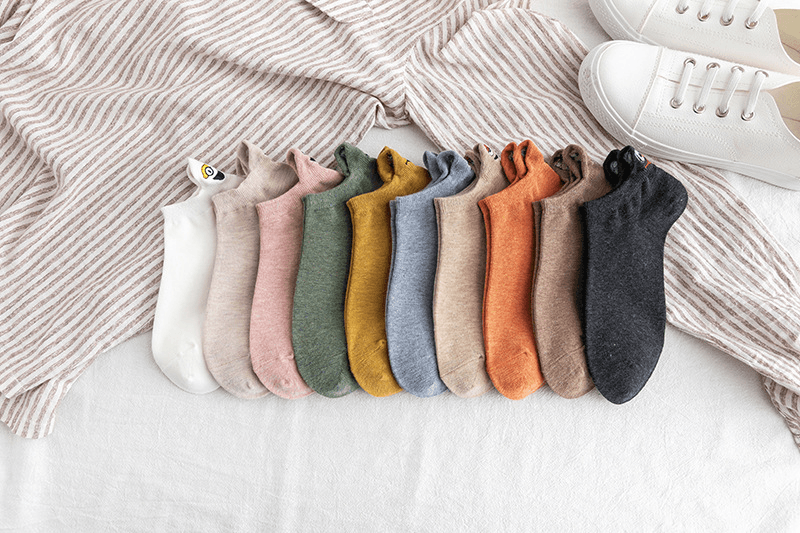 Embroidered Cartoon Women Socks
