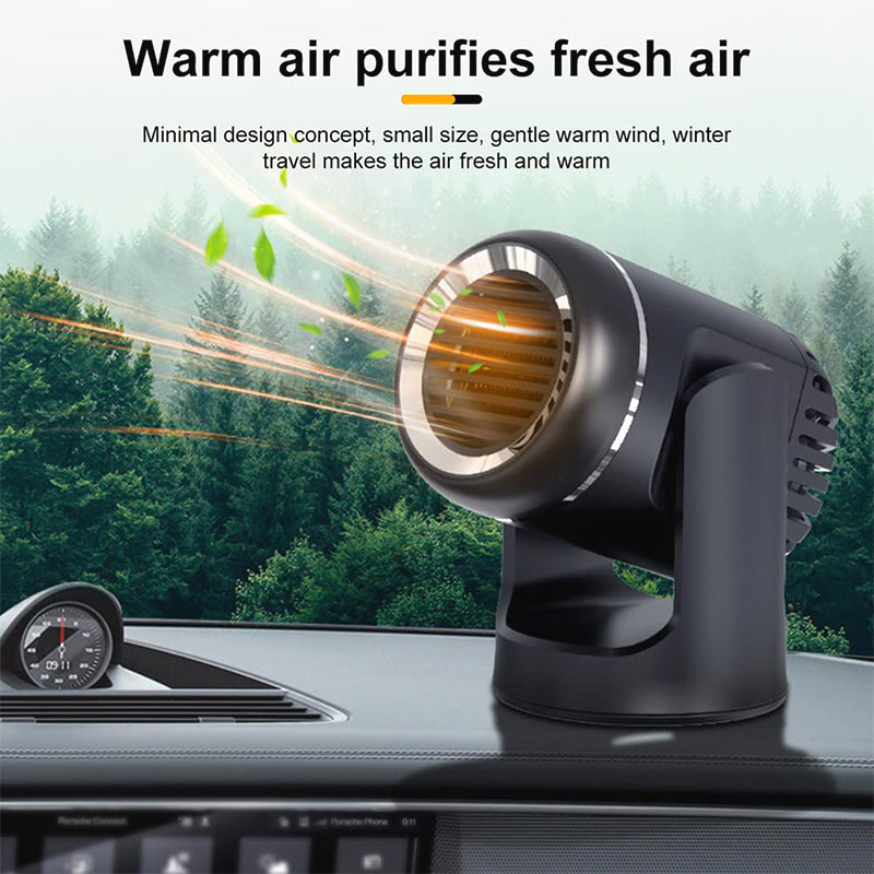 Fivfivgo™ Réchauffeur de voiture Portable Rotatif à 360° pour un déneigement Facile