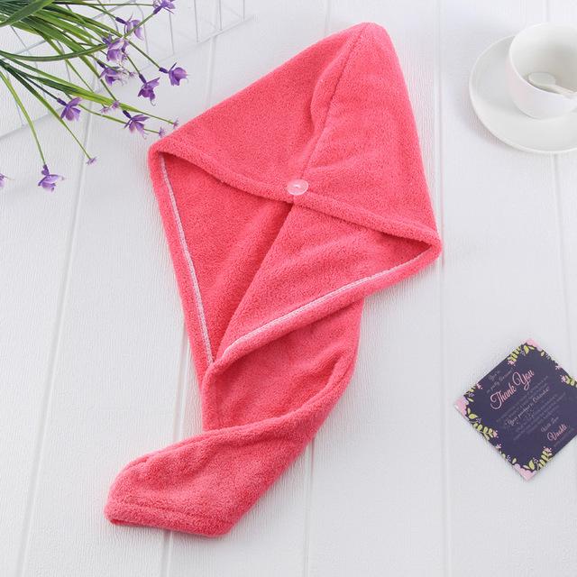 DryFast Hair Towel Hair Care Every Day And Night Red 