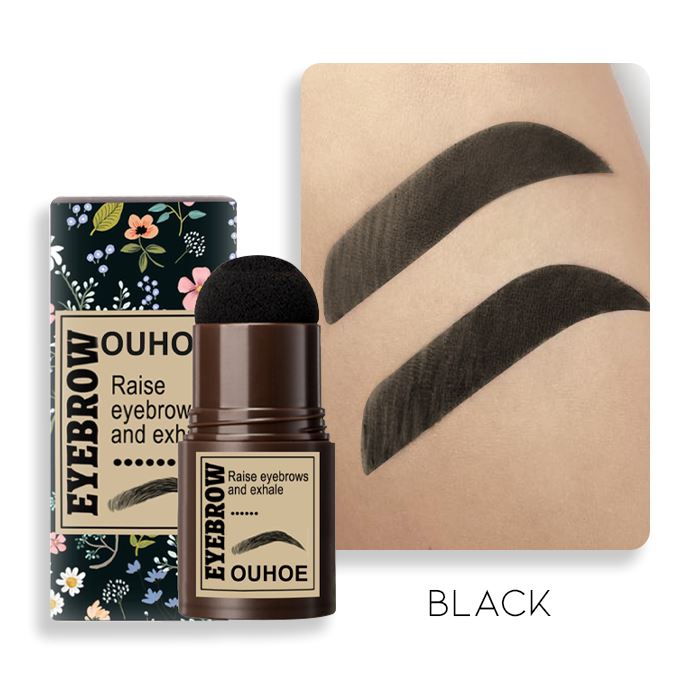 Stamp On Eyebrow Cushion Kit Make-up Every Day And Night Black 