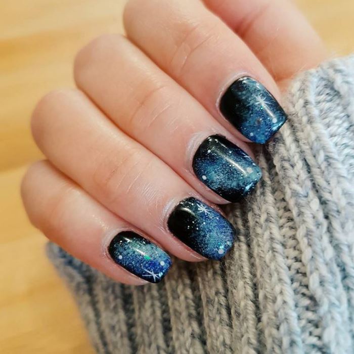 Galaxy Cat Eye Gel Nail Polish Nail Every Day And Night 