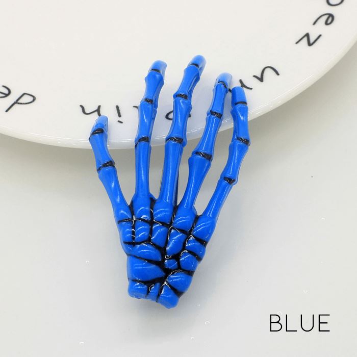 Skeleton Hand Hair Clips Hair Accessories Every Day And Night Blue 