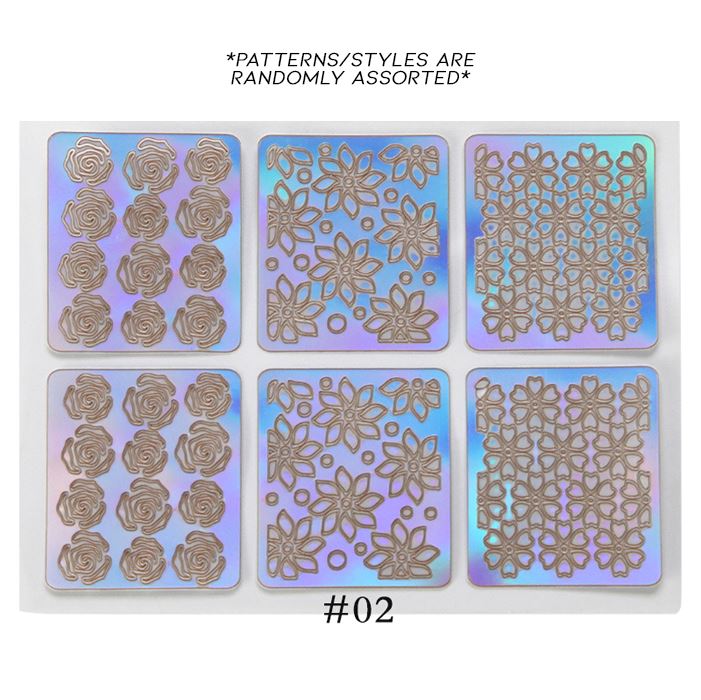 Hollow Nail Art Sticker Nail Every Day And Night 