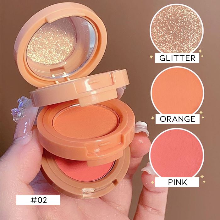 3-in-1 Highlight & Blush Make-up Every Day And Night #02 