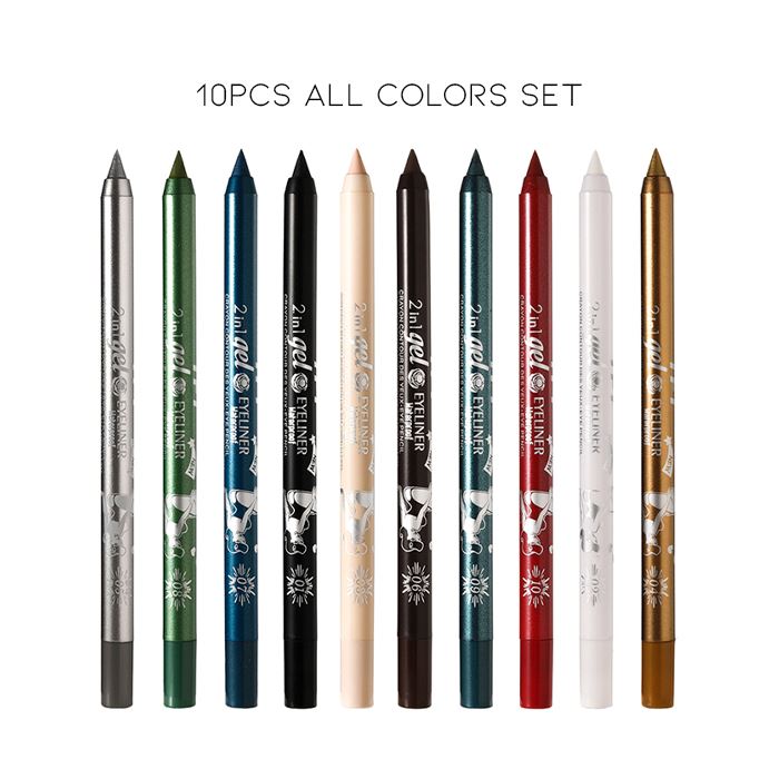 24HRS Waterproof Color Eyeliner Pencil Make-up Every Day And Night All Colors 10pcs Set (71% OFF) $4.1 Each 