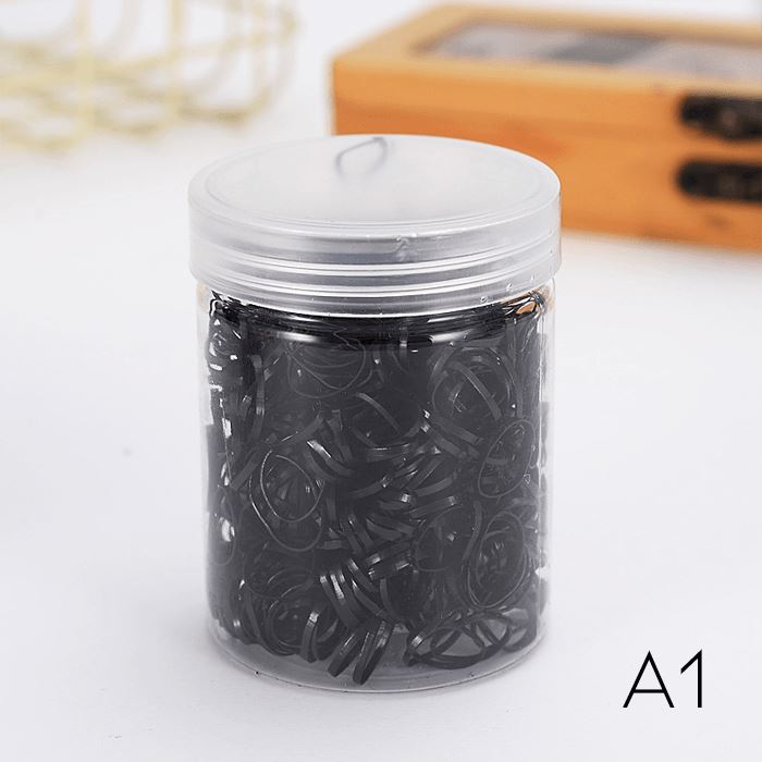 Damage Free Rubber Bands (650 pcs) Hair Accessories Every Day And Night 