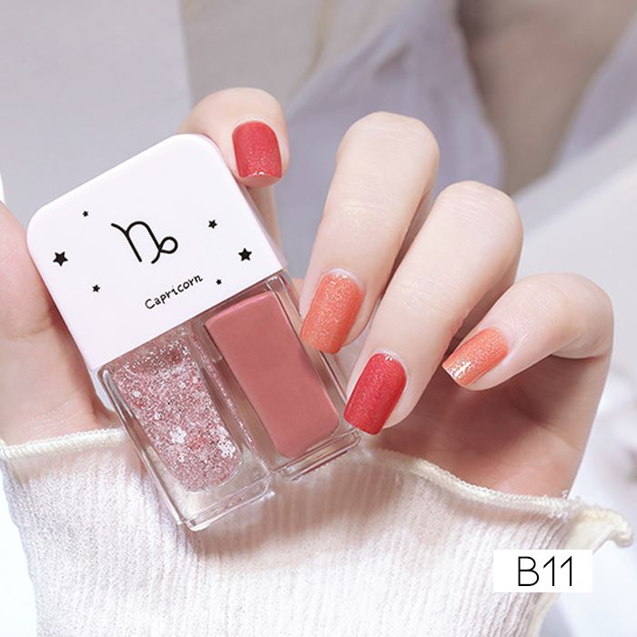 Zodiac Signs Nail Polish spring-hill-lane33 Glitter Pink Capricorn 