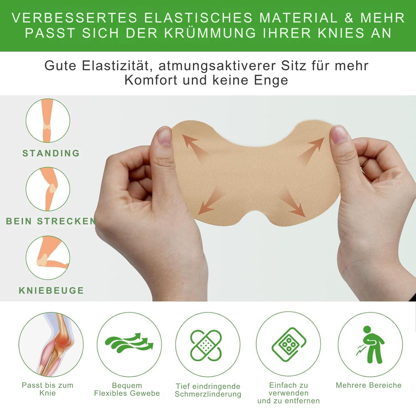 NovaRX® Natürliches Knie Schmerz Linderung Aufnäher