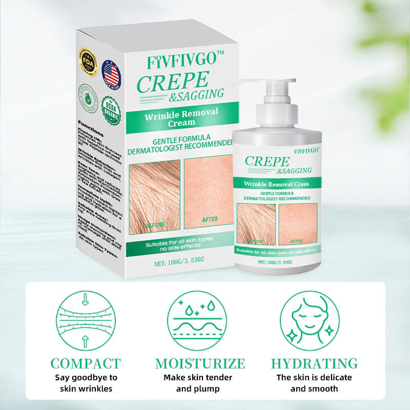 Fivfivgo™ Wrinkle Removel Cream (Address Crepe & Sagging)