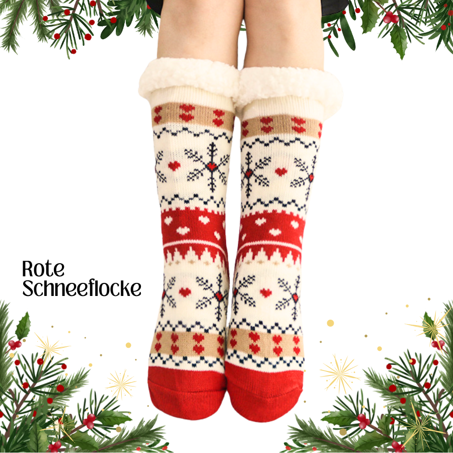 Ultradicke Kaschmir-Hausschuhsocken