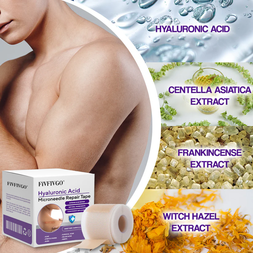 Fivfivgo® Hyaluronic Acid Microneedle Repair Tape