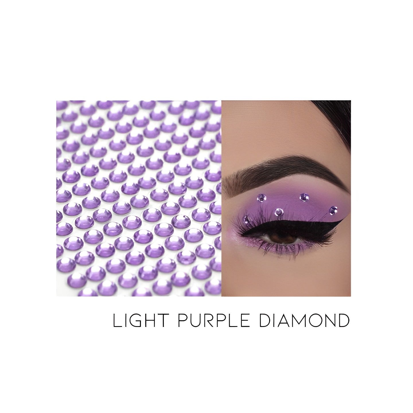 Self-Adhesive Hair/Body/Face Diamond Costumes & Accessories Every Day And Night Light Purple Diamond (3 sheets of 4-6mm) 1 pc 