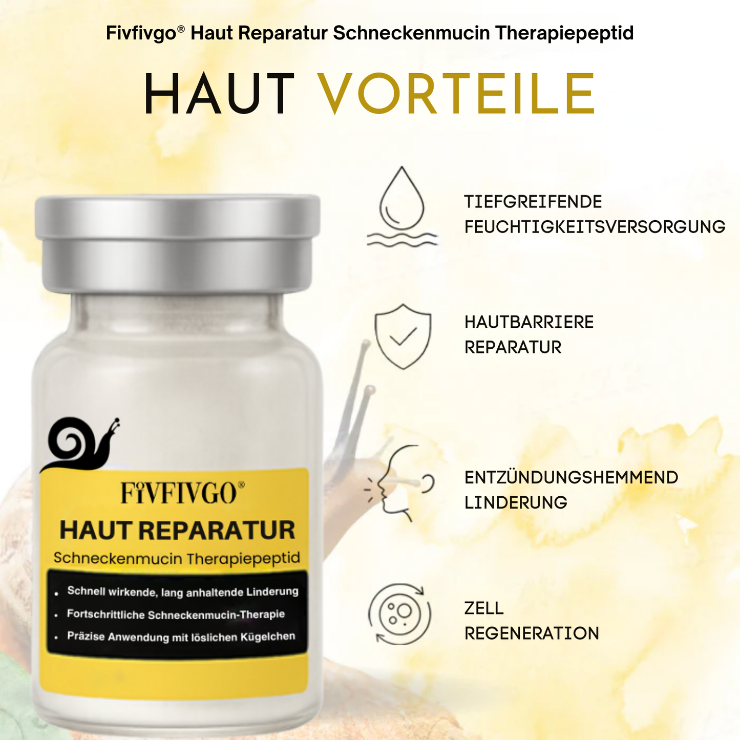 Fivfivgo® Haut Reparatur Schneckenmucin Therapiepeptid