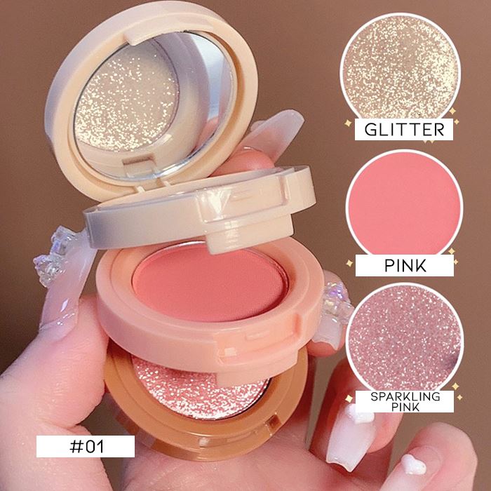 3-in-1 Highlight & Blush Make-up Every Day And Night 
