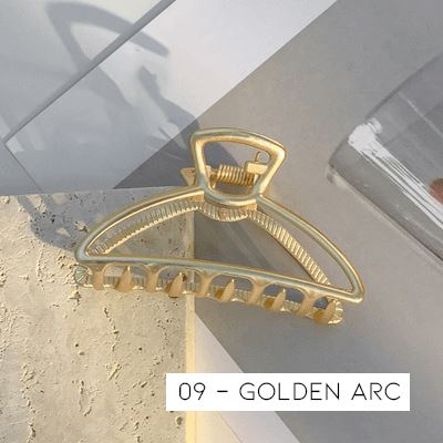 Metal Hair Claw Clips Apparel & Accessories Every Day And Night 9 - Golden Arc 