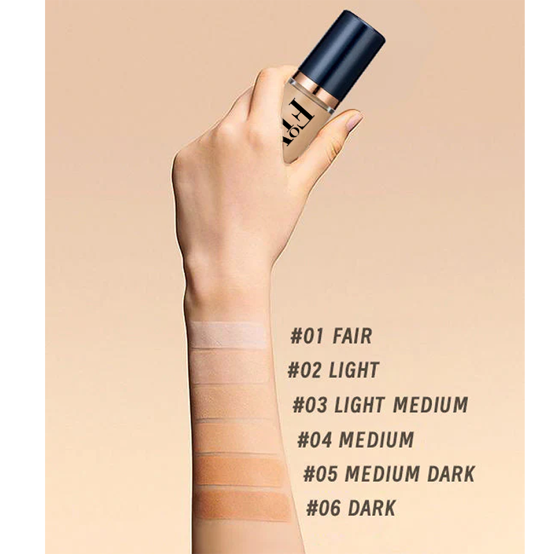 Fivfivgo™ Serum Foundation with Sensitive Skin Cream & Pro Angled Brush🎀