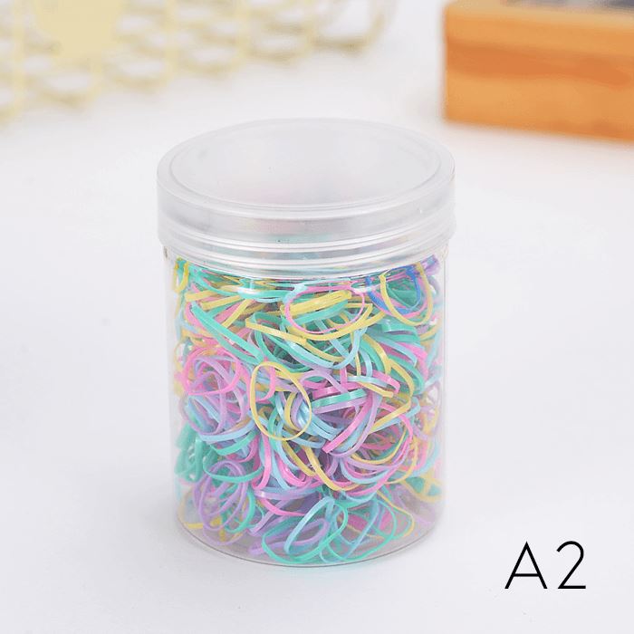 Damage Free Rubber Bands (650 pcs) Hair Accessories Every Day And Night A2 