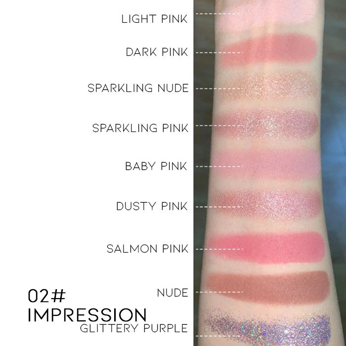 9 Shades Ruler Eyeshadow Palette Make-up Every Day And Night 