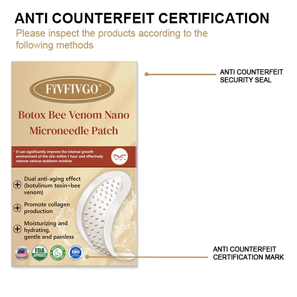 Fivfivgo® Botox Bee Venom Microneedle Patch (Painless, Long-Lasting Treatment for Stubborn Wrinkles and Skin Concerns)