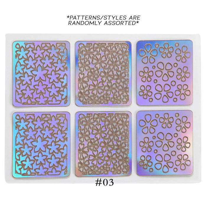 Hollow Nail Art Sticker Nail Every Day And Night 