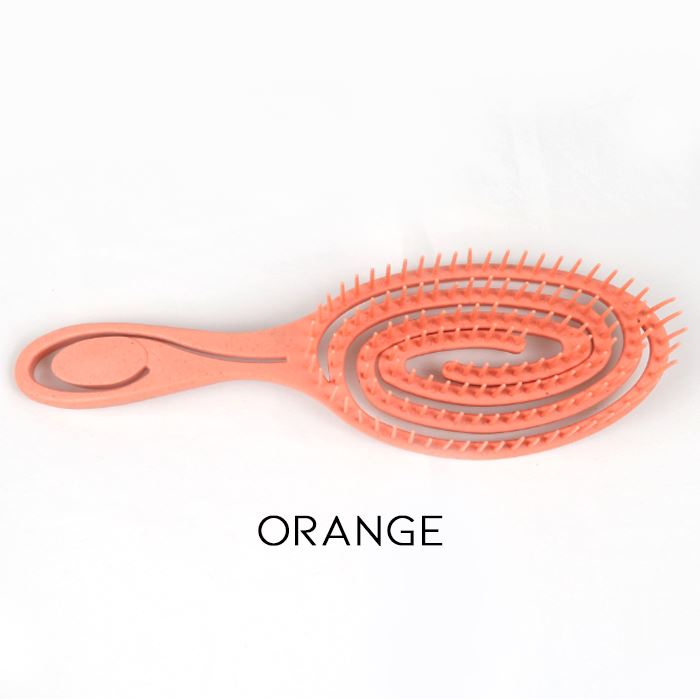 Easy Hair Massage Comb Hair Styling Tools Every Day And Night Orange 1pc 