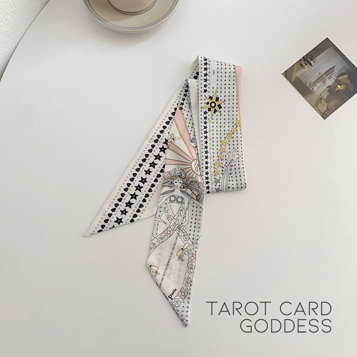 Head Silk Scarfs Scarves & Shawls Every Day And Night Tarot Card Goddess 